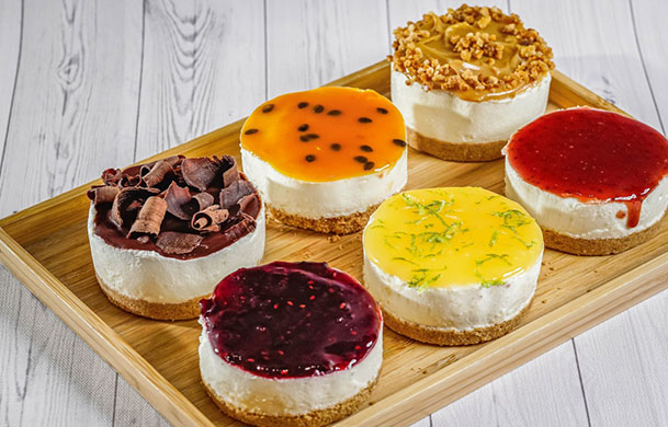 Tartes e Cheesecakes mini